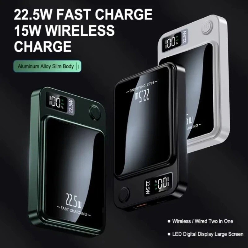 Magnetic Wireless Power Bank, Super Fast Charging