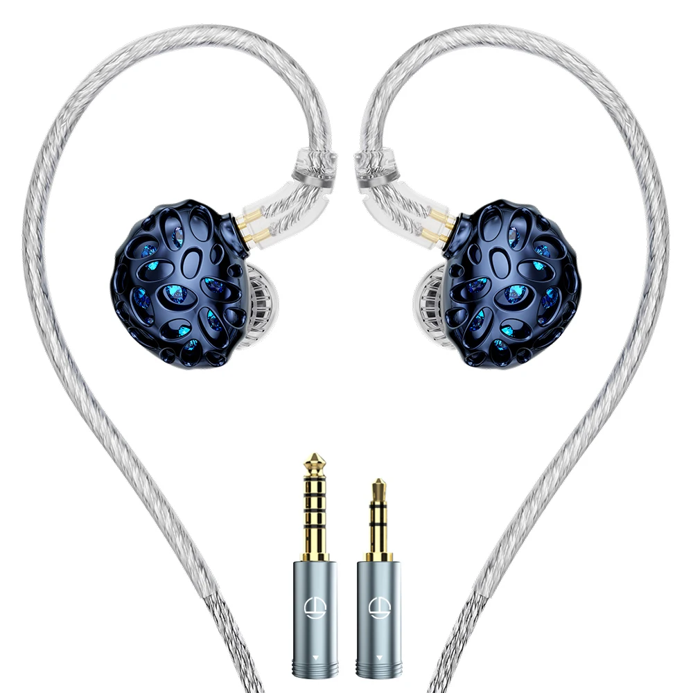 TRN Whale Shark Hybrid Earphones Triple Dynamic + Planar In-Ear Monitors Headphones