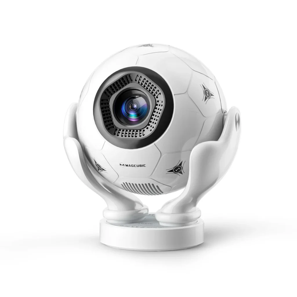Magcubic HY320F 500Ansi Android 14 8K Projector Wifi6 BT5.4 Voice Control Projector Creative Football Styling Movie Home Theater